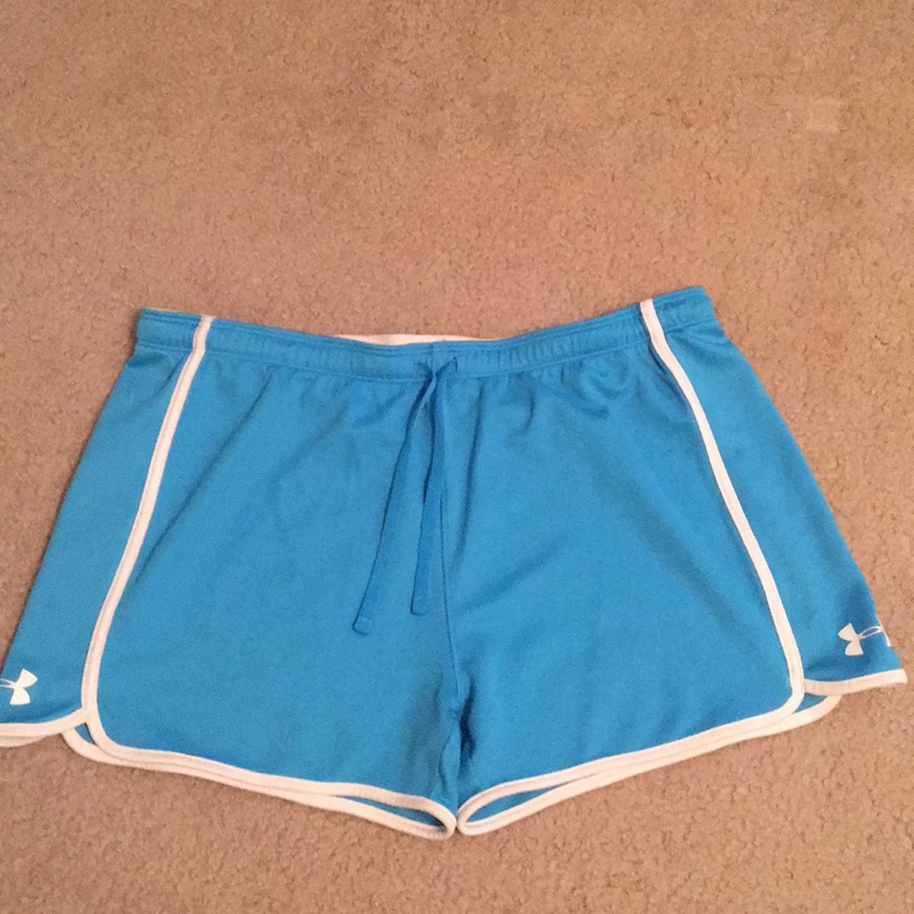 Blue Under Armour workout shorts